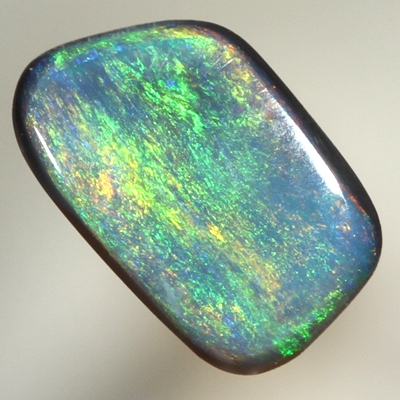 SOLID SEMI BLACK OPAL Bright red gold and orange gold